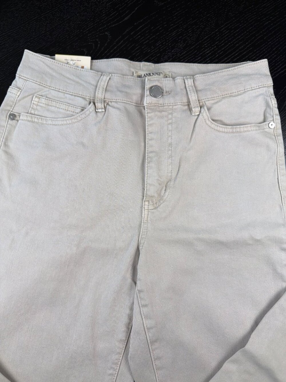 [BLANKNYC] High Rise Straight Leg Pants Tan 6/28 Inseam 27" - Picture 8 of 12